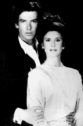 Stephanie Zimbalist and Pierce Brosnan